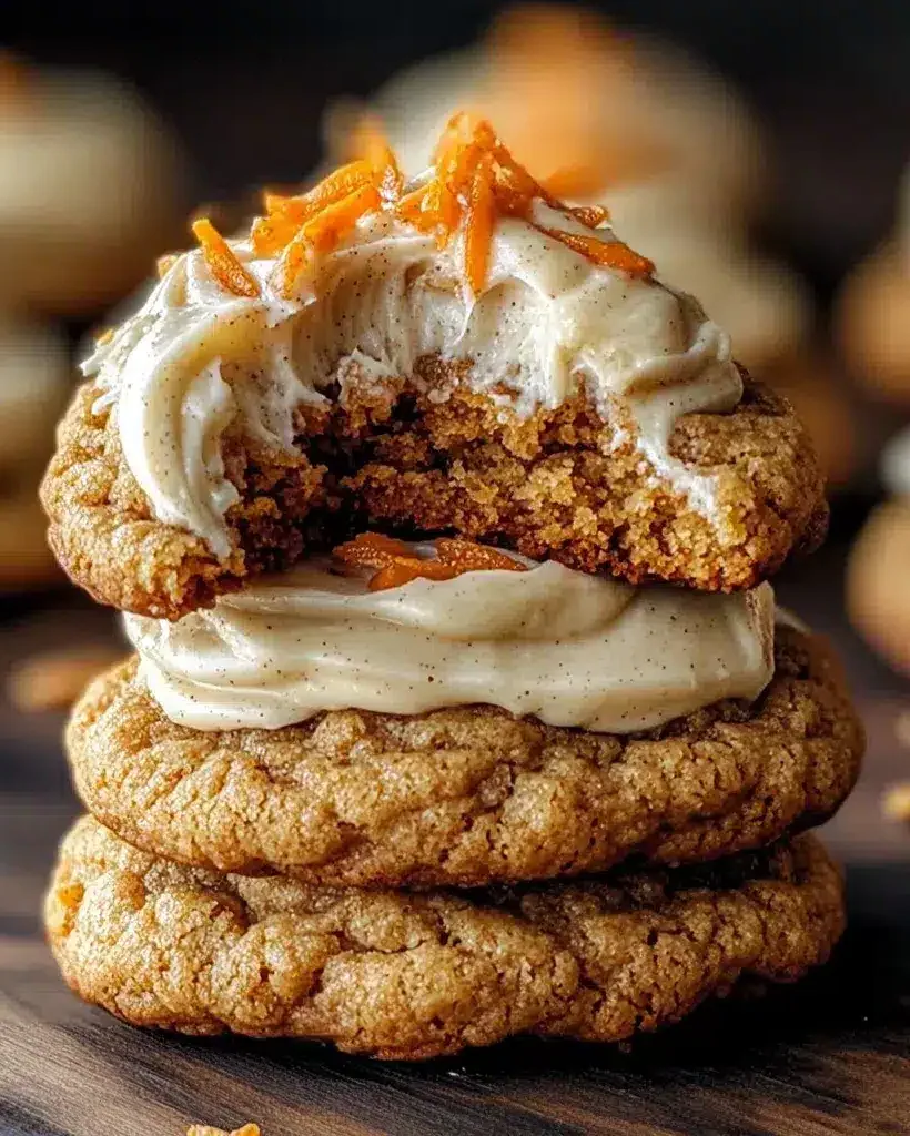 Delicious Carrot Cake Cookies with Maple Cinnamon Frosting