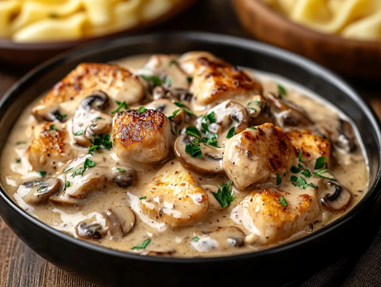 Creamy Chicken Stroganoff