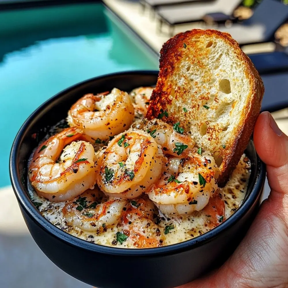 Shrimp Scampi Bowls with Garlic Bread recipe example