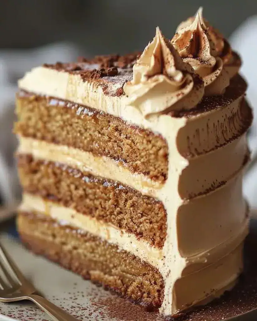 Irresistible Caramel Coffee Buttercream Cake