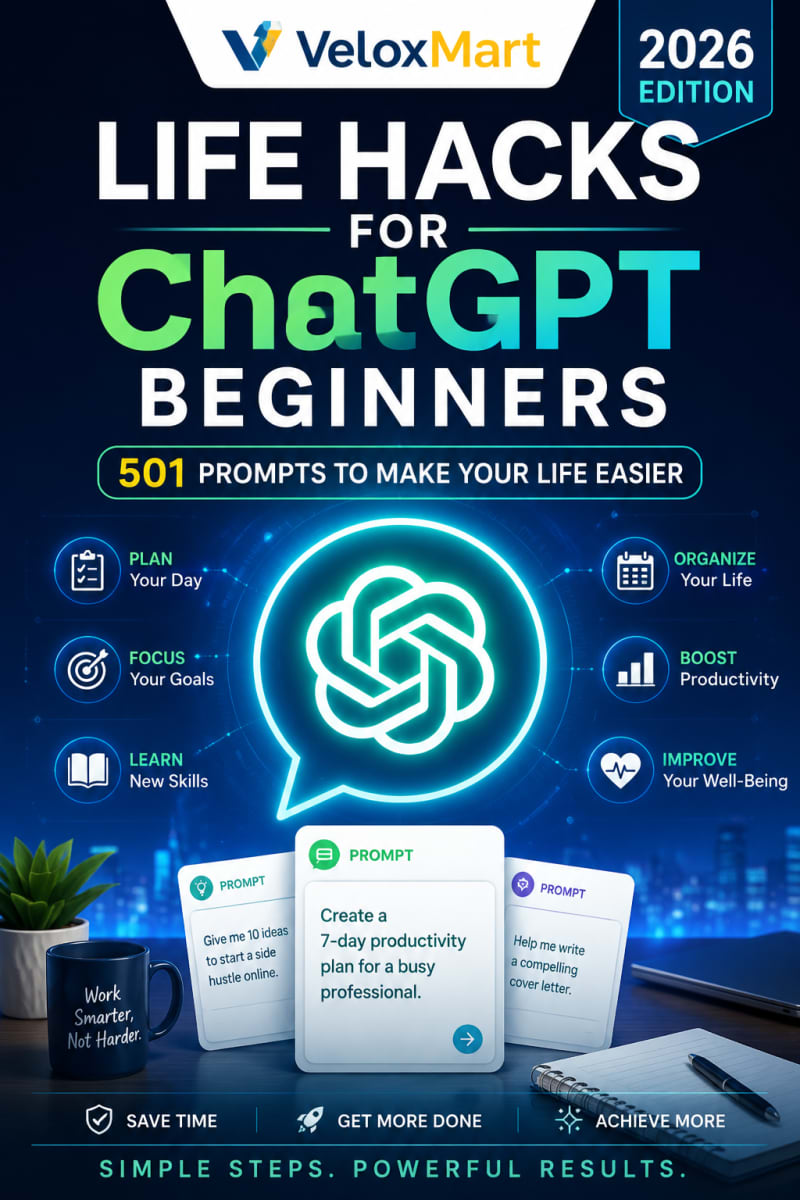 Life Hacks for ChatGPT Beginners 501 Prompts to Make Your Life Easier