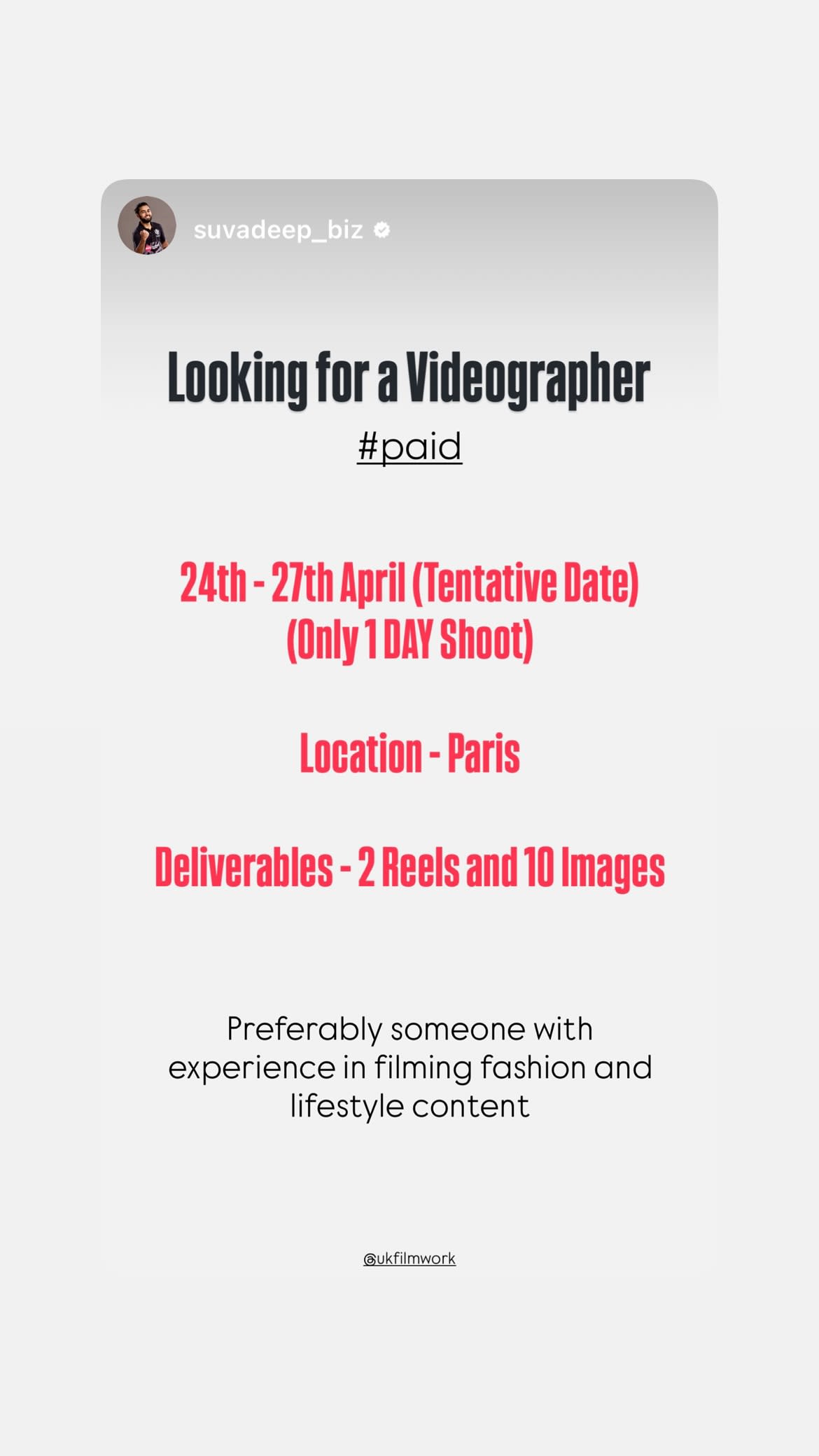 Job post media