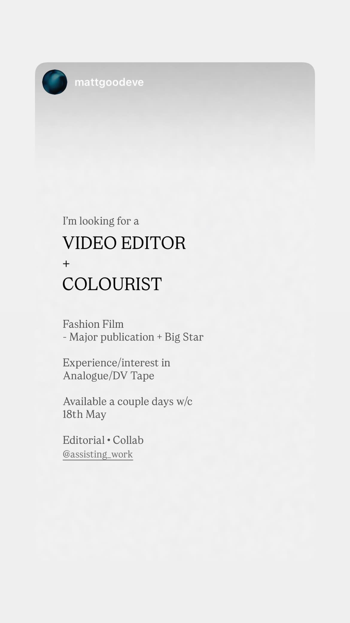 Job post media