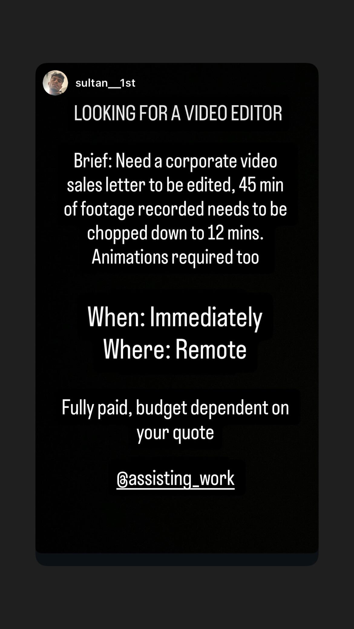 Job post media