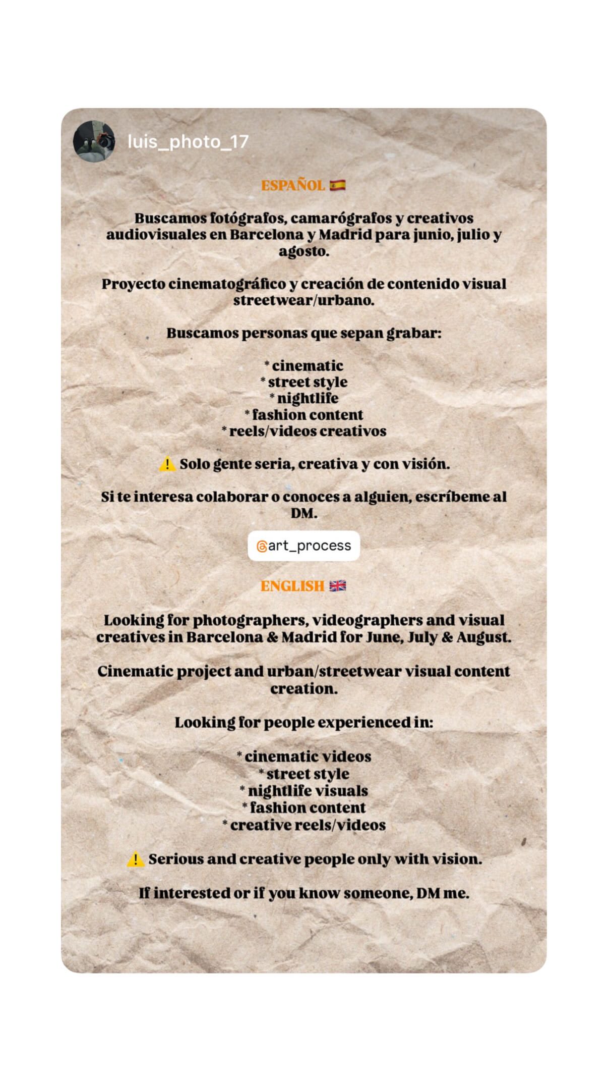Job post media
