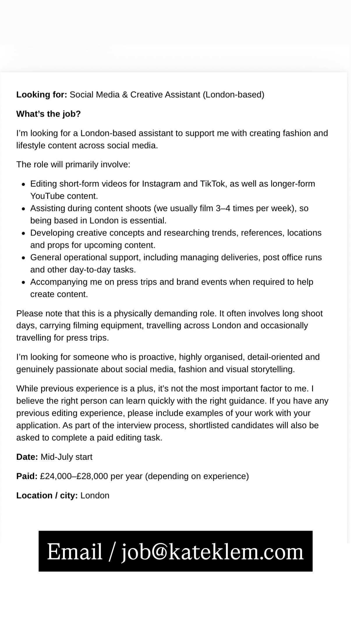 Job post media