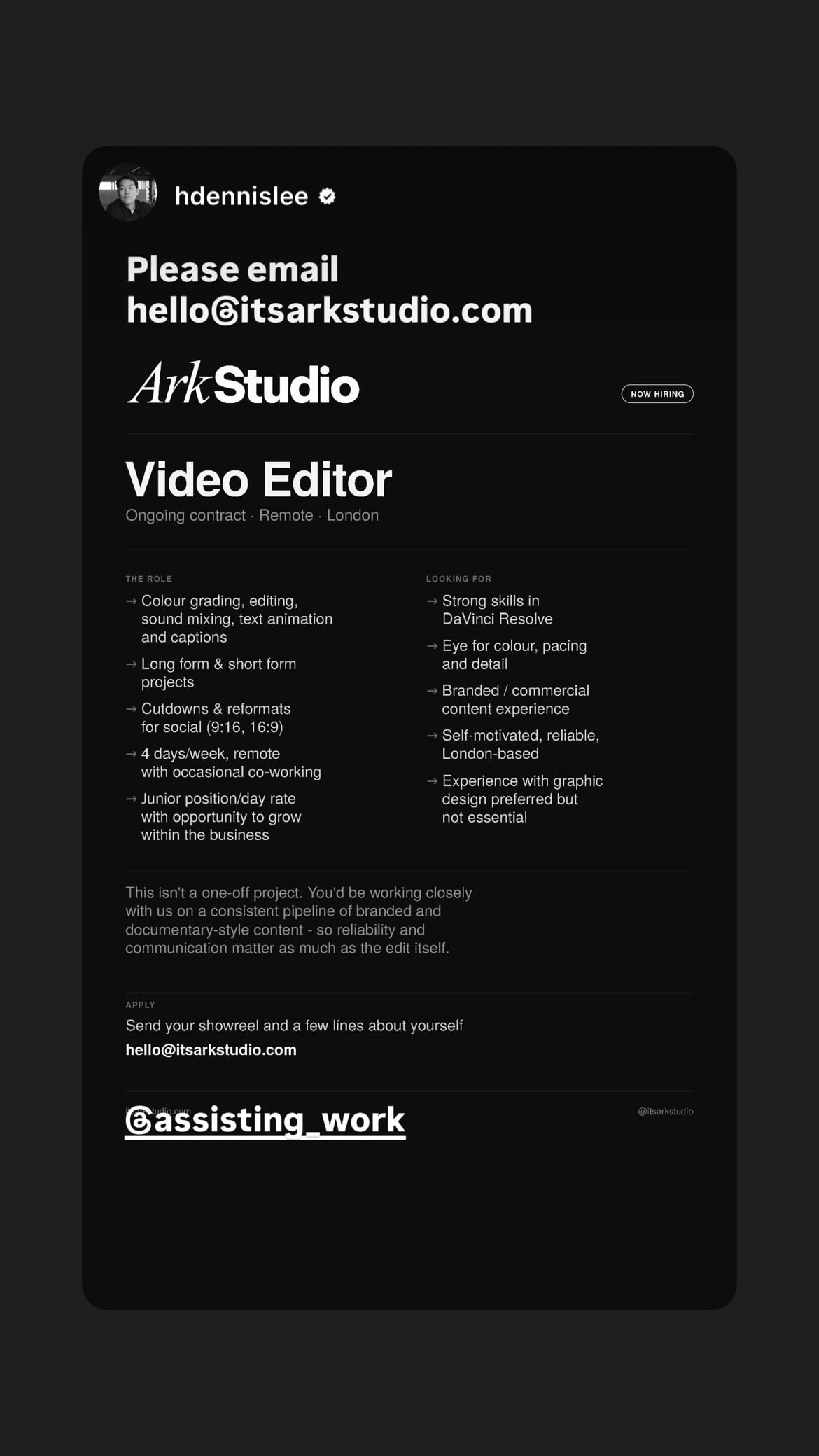 Job post media