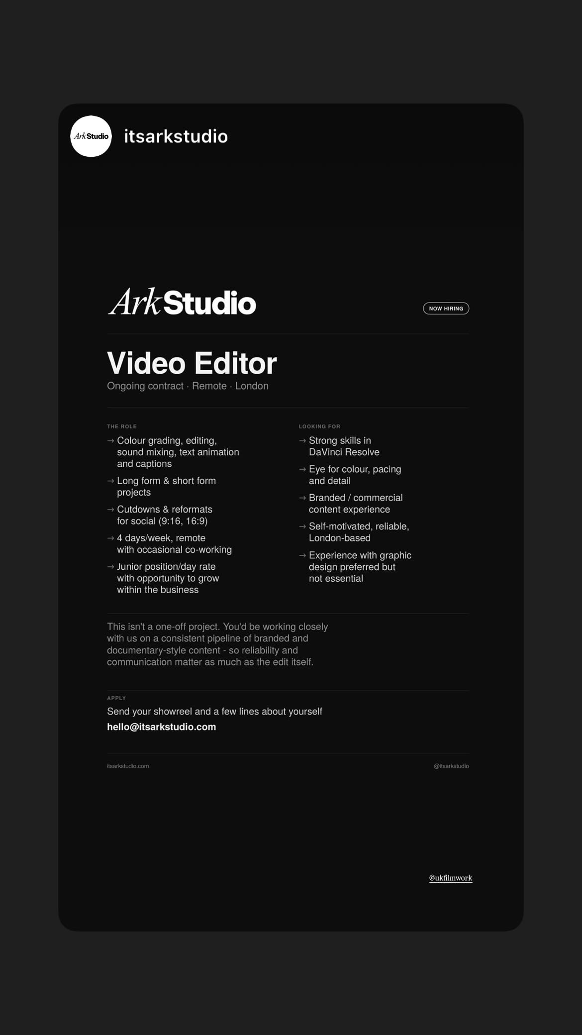 Job post media