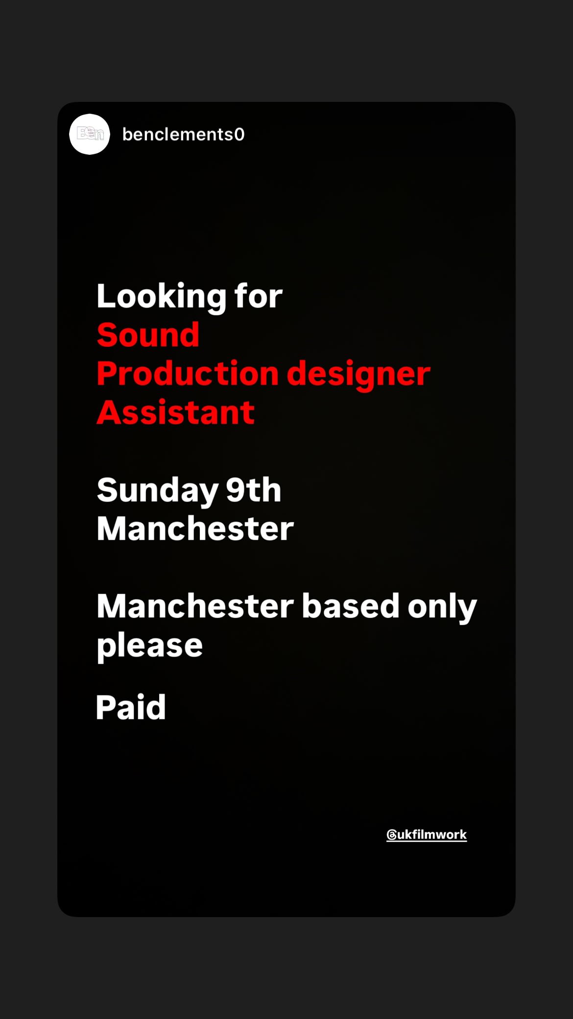 Job post media