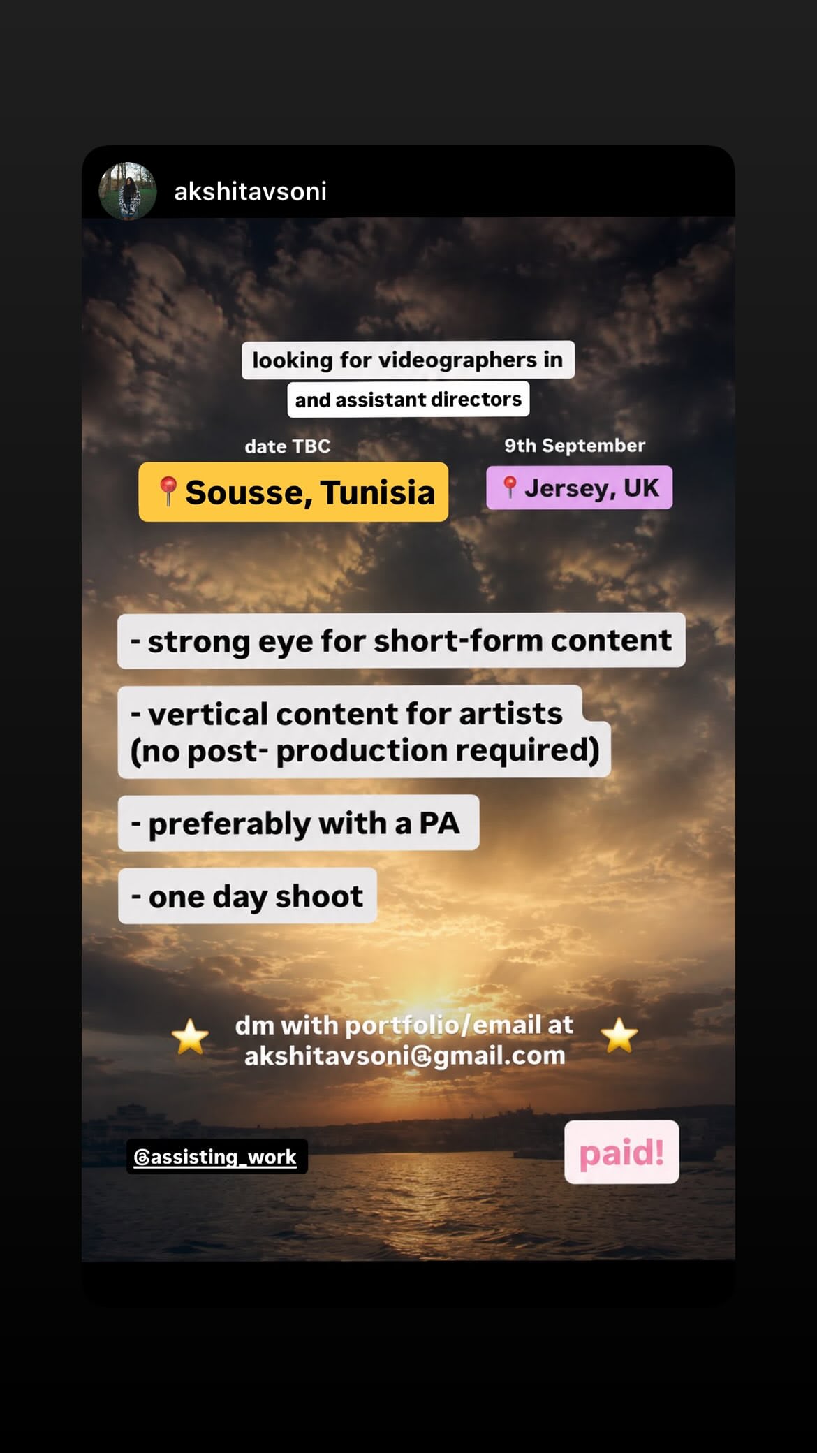 Job post media