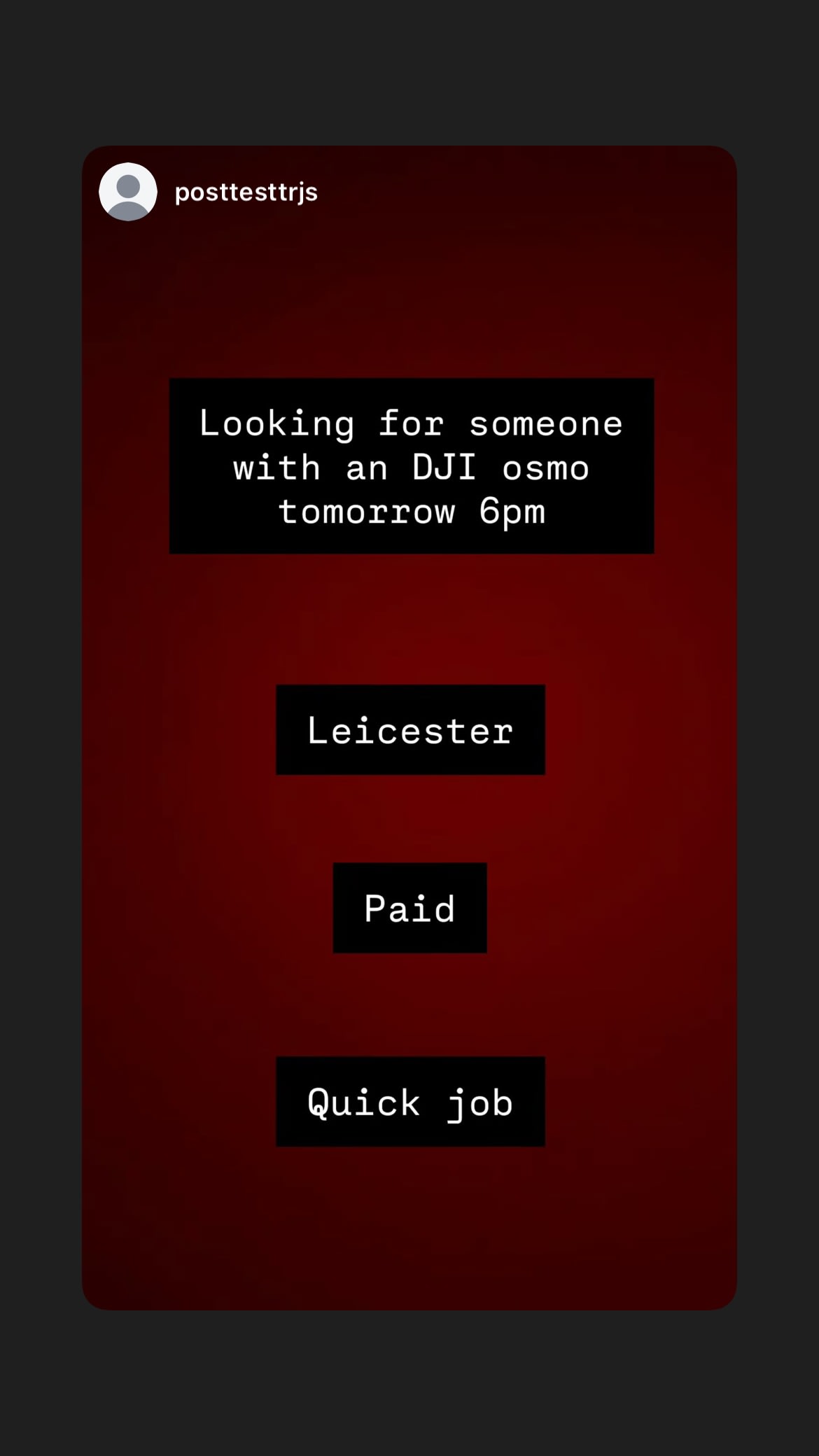 Job post media