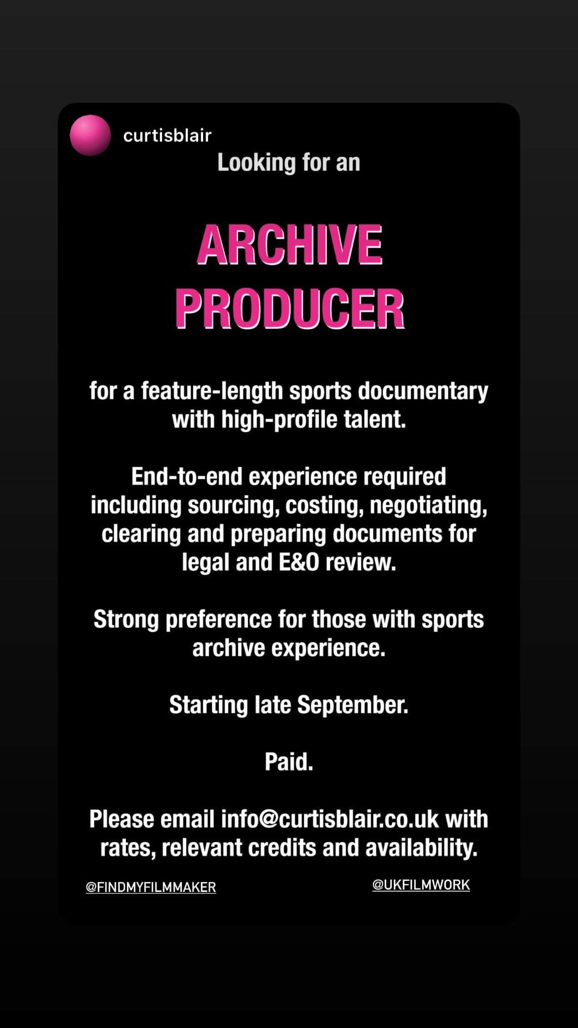 Job post media