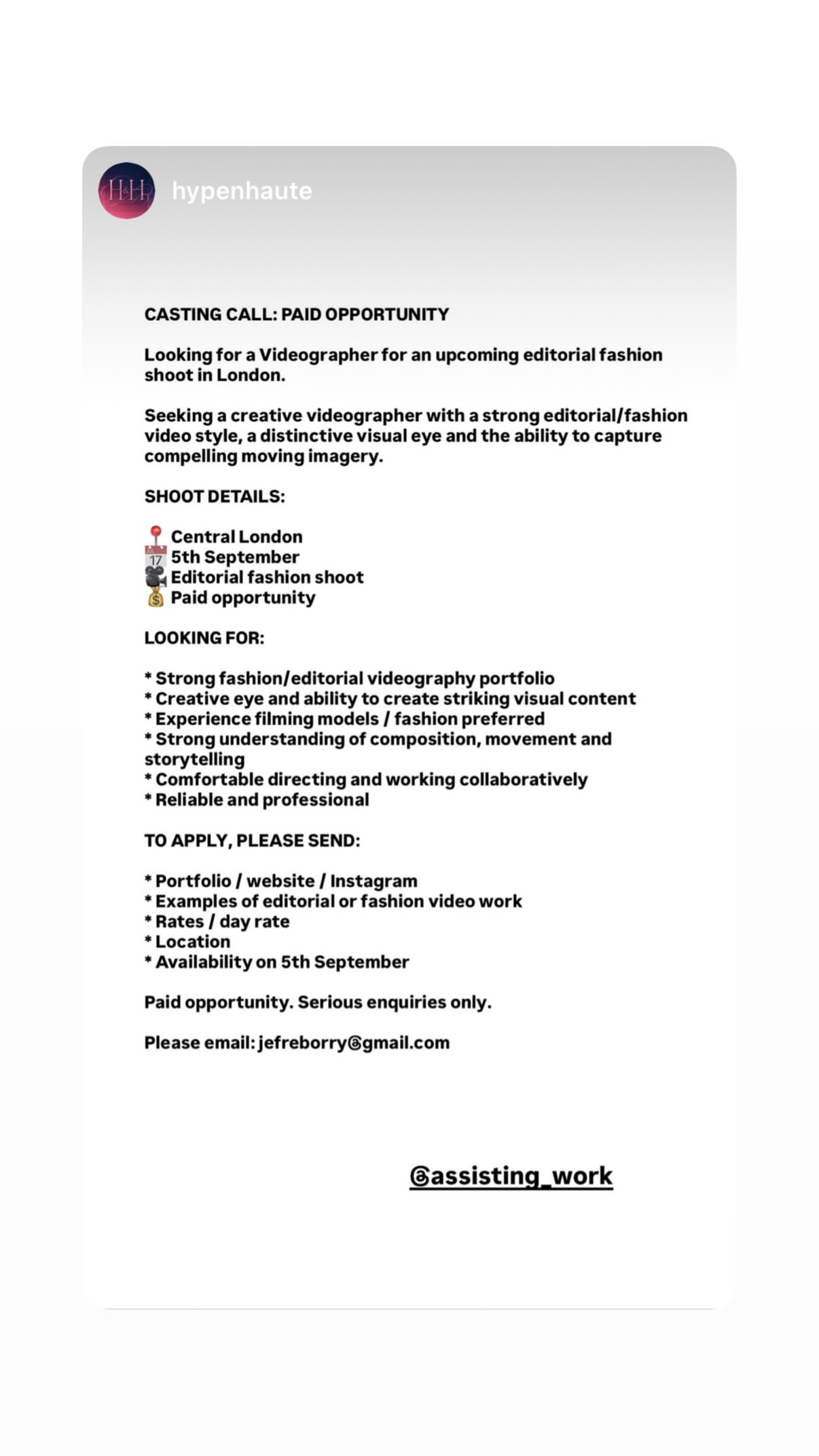 Job post media