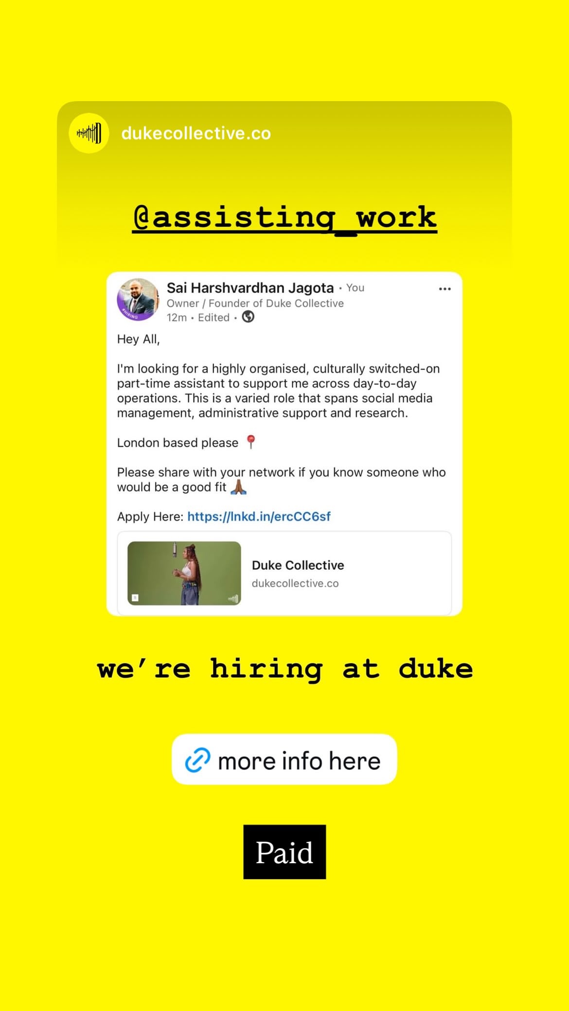 Job post media