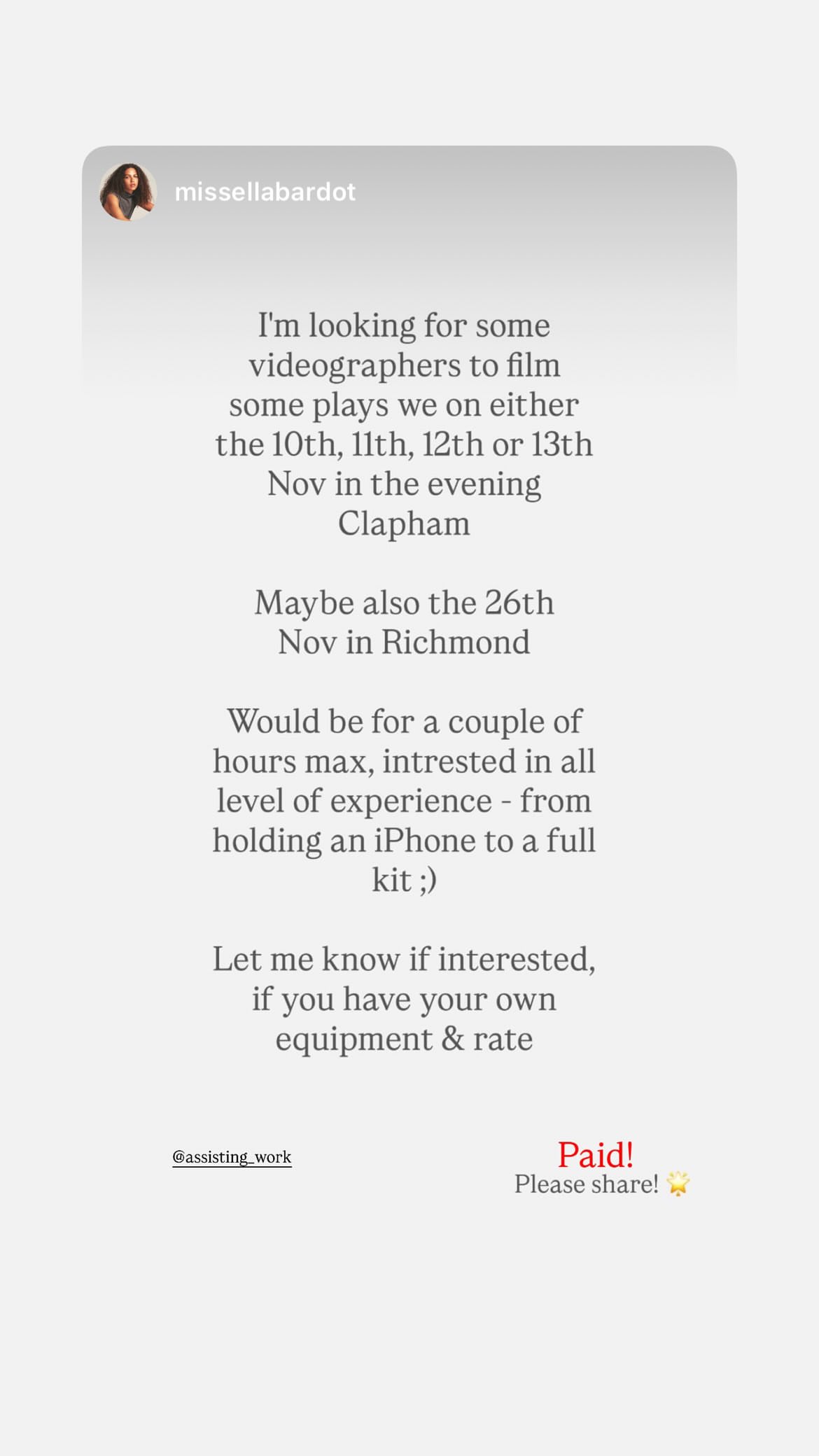 Job post media