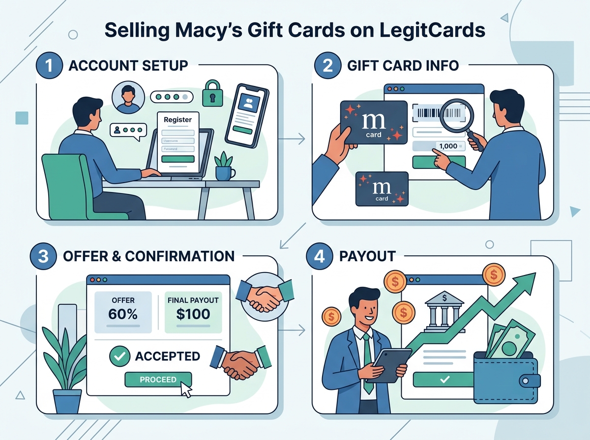 Your 4-Step Guide to Selling Macy's Gift Cards on LegitCards