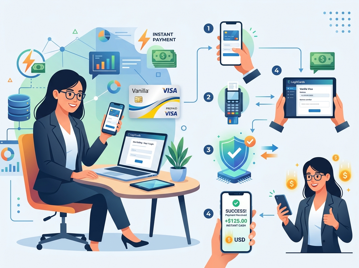 Step-by-Step Guide: Selling Your Vanilla Visa on LegitCards