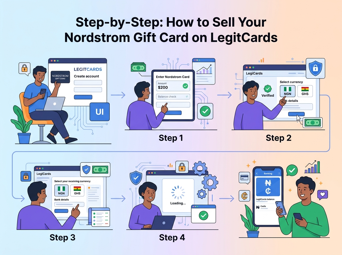 Step-by-Step: How to Sell Your Nordstrom Gift Card on LegitCards