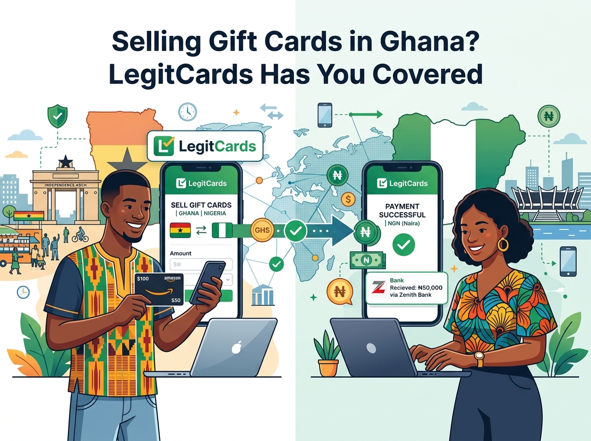Selling Gift Cards in Ghana? LegitCards Has You Covered