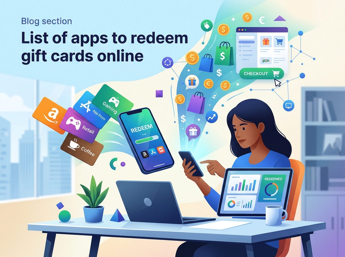 List of apps to redeem gift card online
