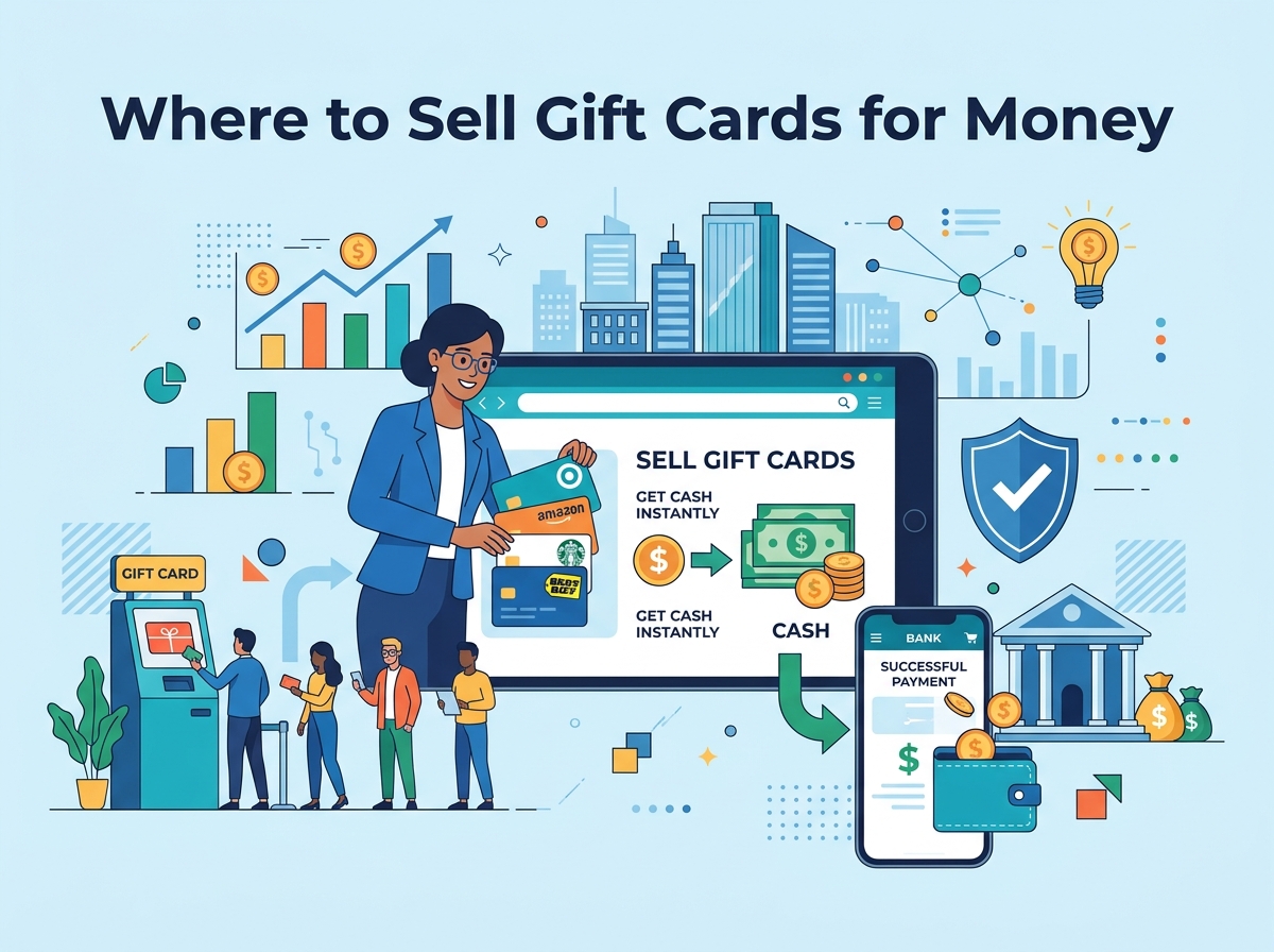 Where to Sell gift cards for money