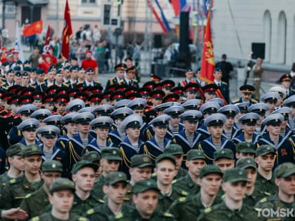Генеральная репетиция парада Победы в Томске. Фоторепортаж