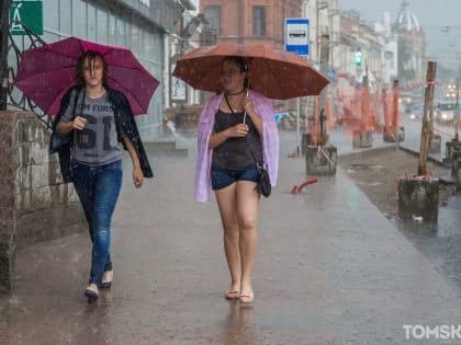 Дожди, грозы и усиление ветра ожидаются в Томске в пятницу и субботу