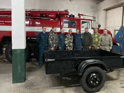 Каргасокские пожарные изготовили для земляков — бойцов СВО устройство для подвоза воды и продуктов питания