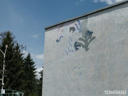 Художники приступили к созданию второго мурала в рамках фестиваля «Выход в город»