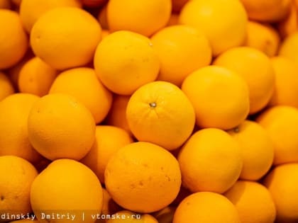 Апельсины сильно дорожают в Томской области второй месяц подряд