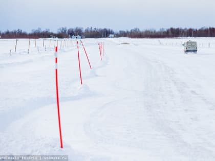 Транспортную нагрузку ледовых переправ снижают в Томской области из-за потепления