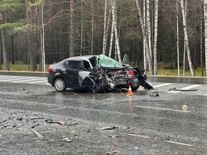 Лобовое ДТП произошло на дороге из Томска в Северск