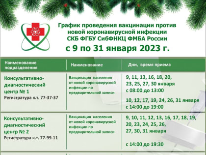 Работа пунктов вакцинации против COVID-19 и гриппа