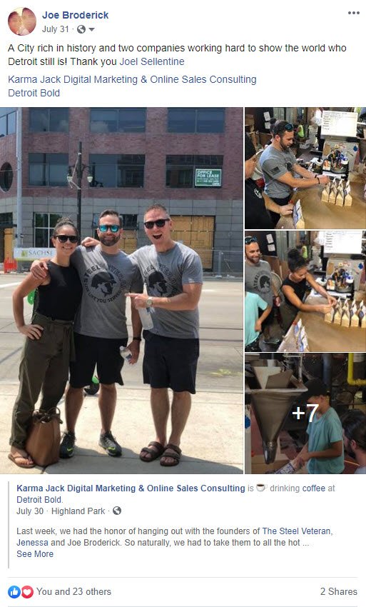 how a facebook business post shows up on a followers page