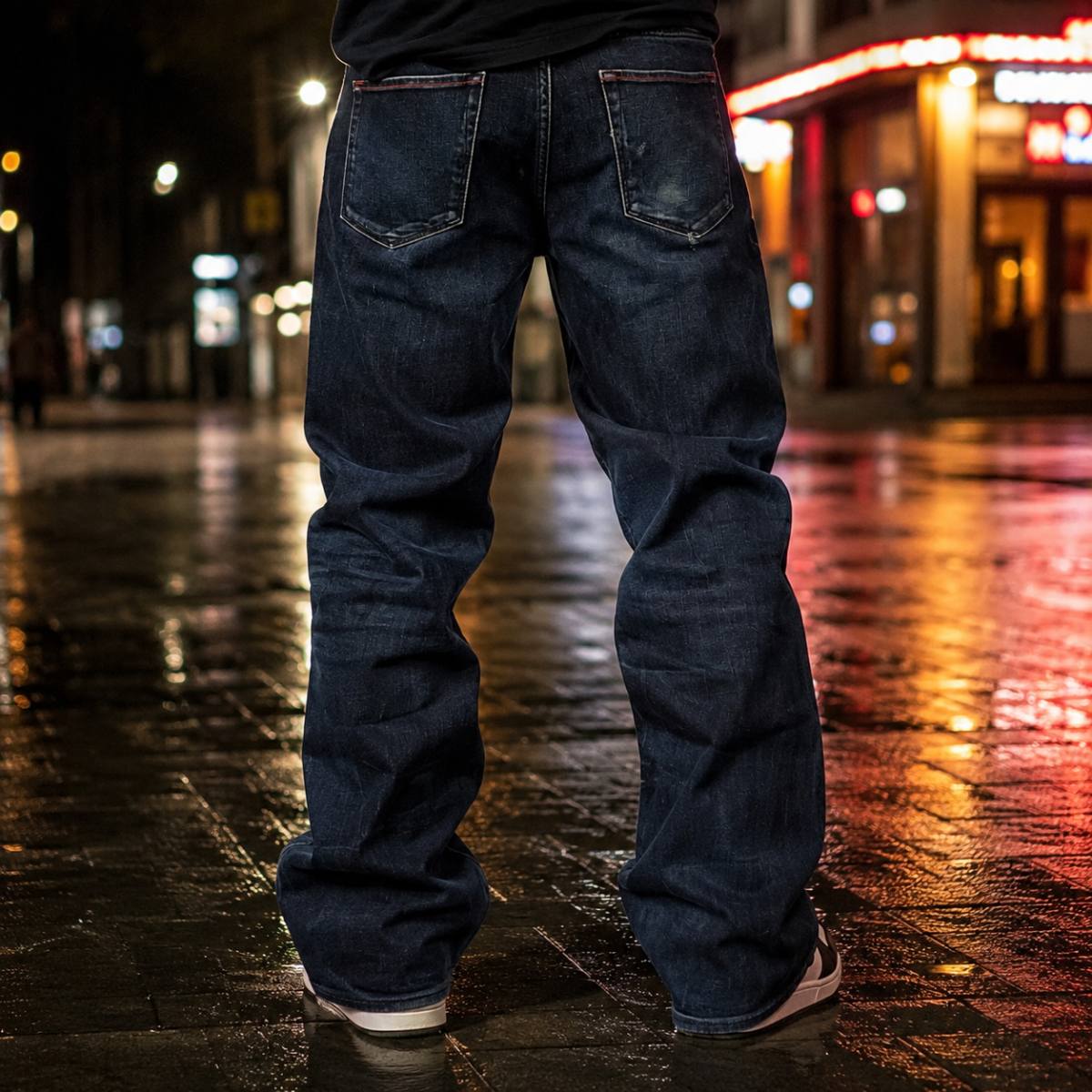 Vaquero Hugo Boss ancho azul, segunda vista