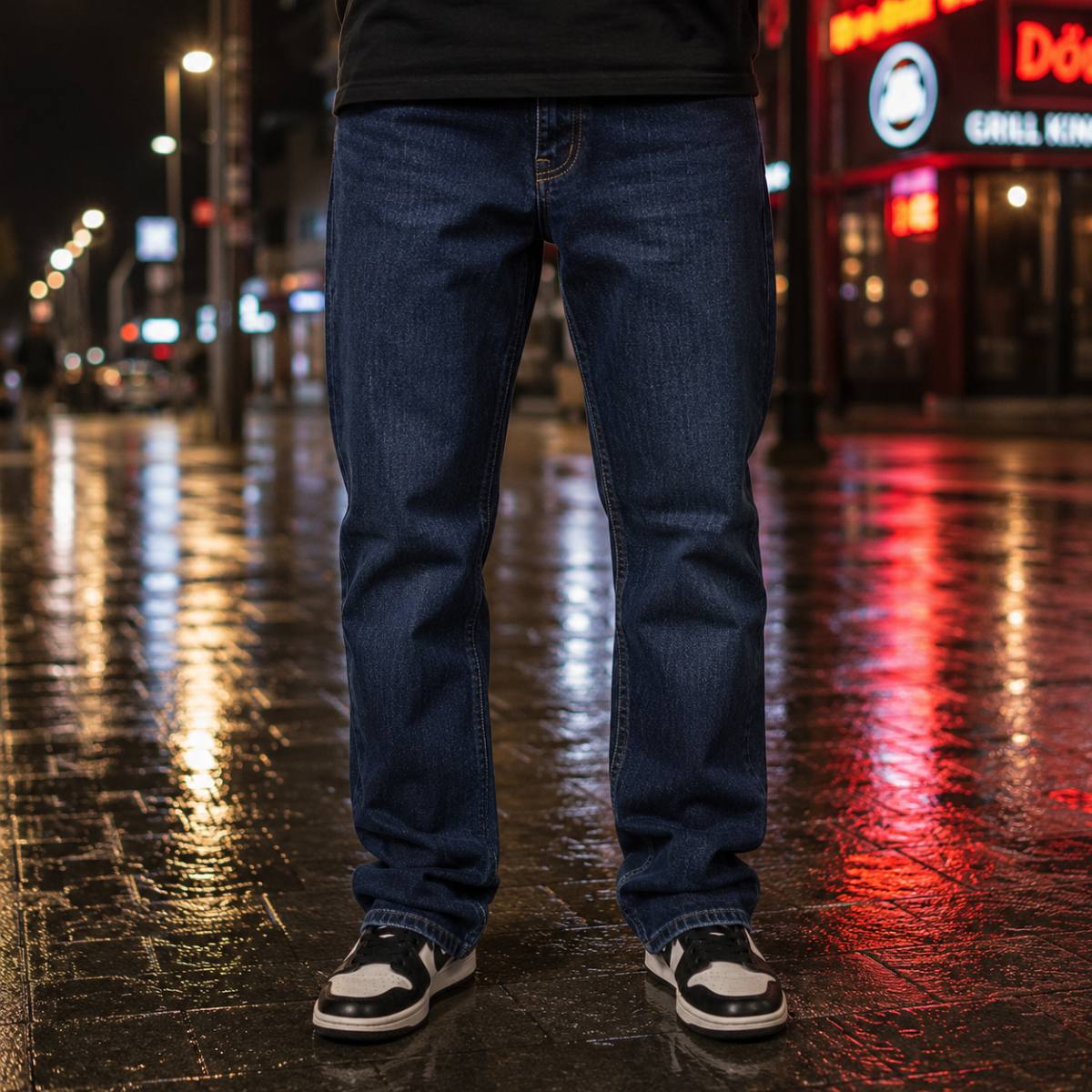 Vaquero Hugo Boss ancho azul, vista principal