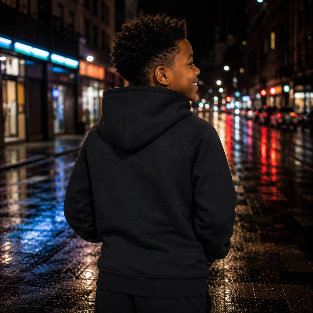 Sudadera Nike Tech Fleece Negra Premium, segunda vista