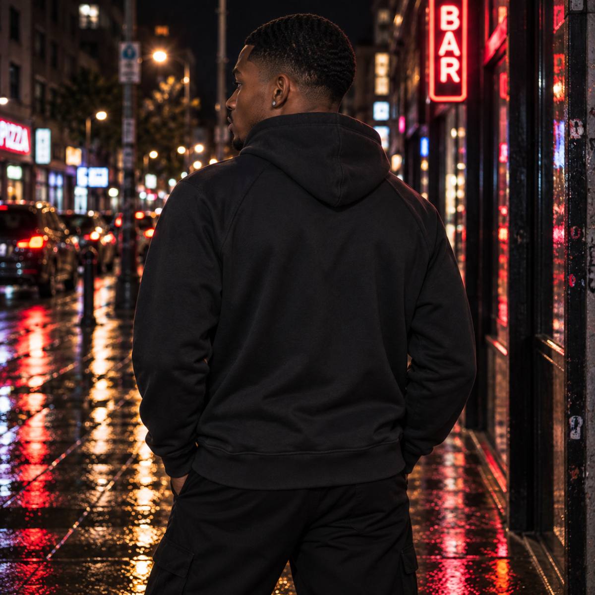 Sudadera Champion negra, segunda vista