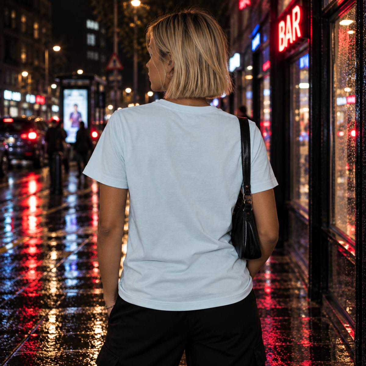 Camiseta Versace celeste, segunda vista