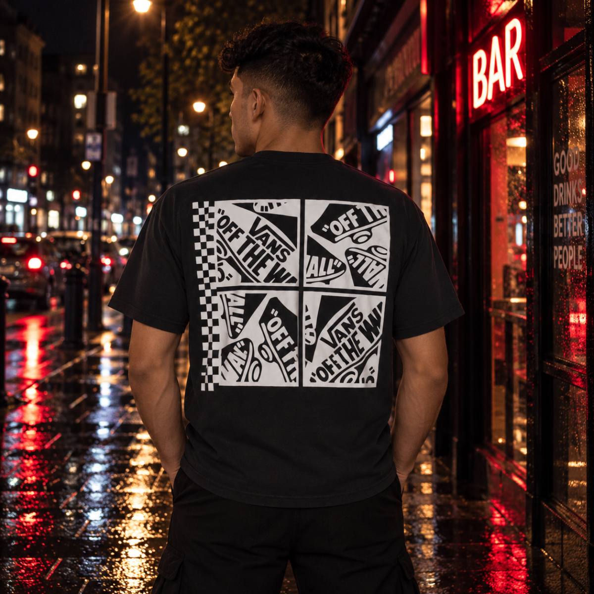 Camiseta Vans negra, segunda vista