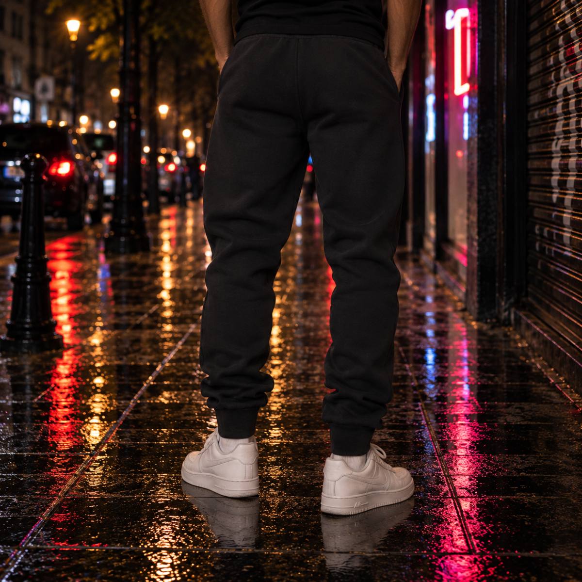 Pantalón de chándal Adidas negro, segunda vista