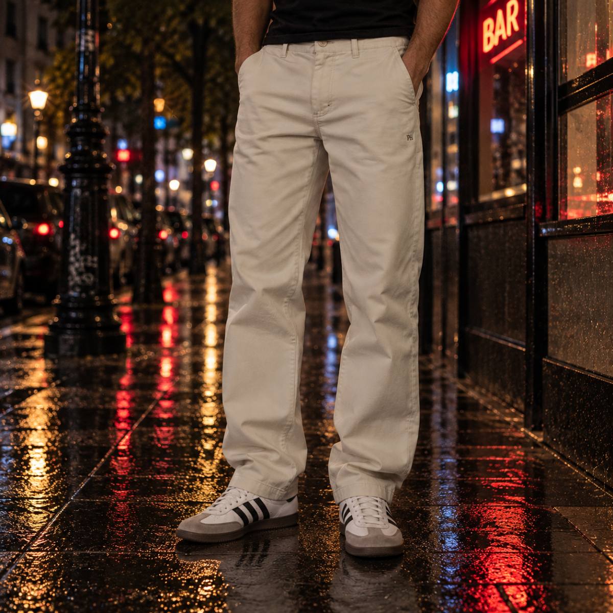 Pantalón chino Pedro del Hierro beige, vista principal
