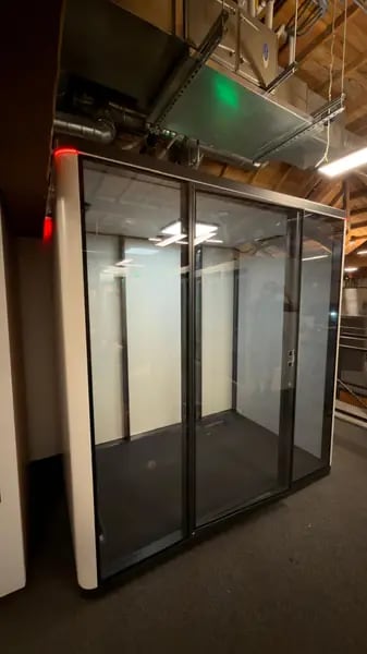Soundproof pod co-working space