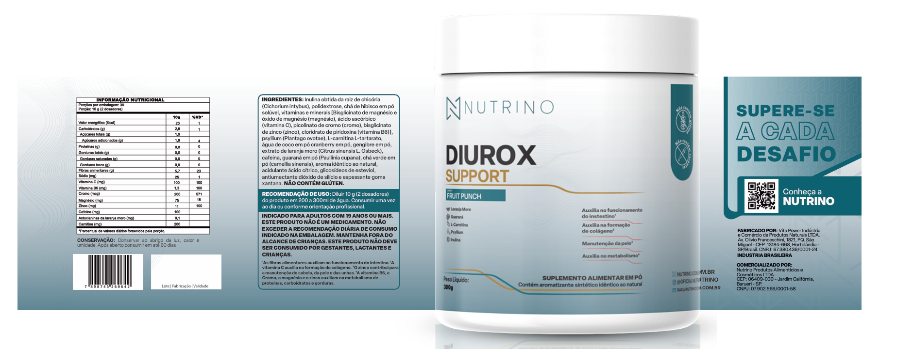 Tabela Nutricional Creatina Thermo