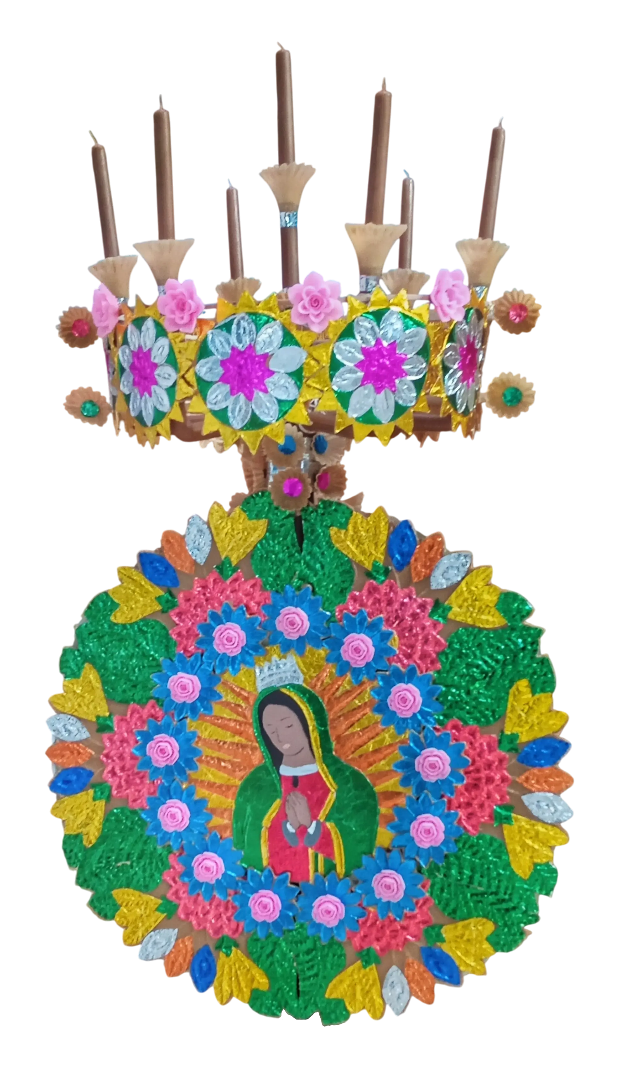 Adorno para mayordomía de la feria de Nauzontla