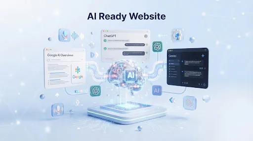AI ready website illustration