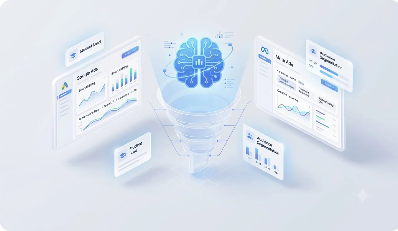 AI-powered campaign funnel with data dashboards