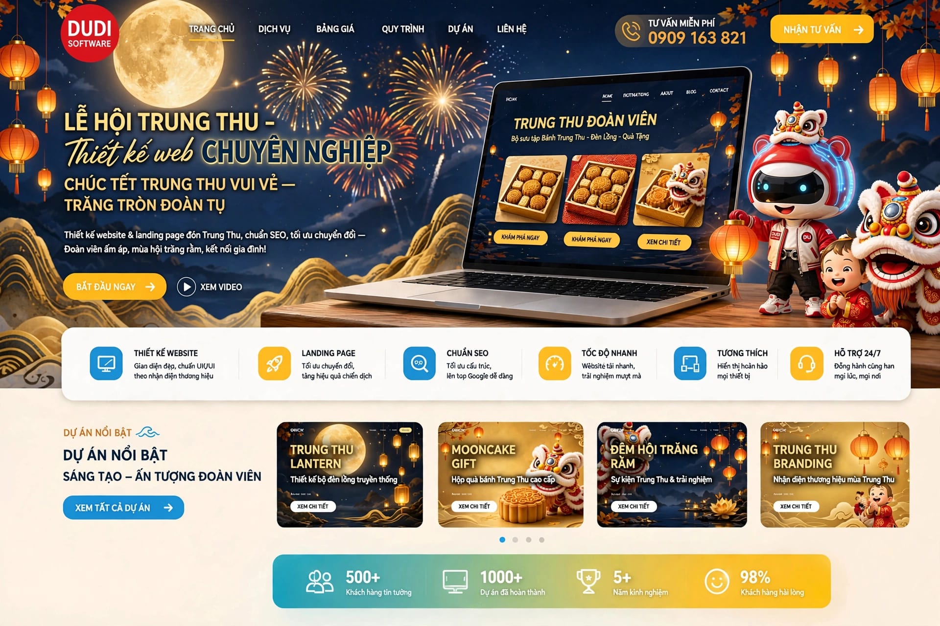 Từ "Không Biết Bắt Đầu Từ Đâu" Đến Website Trung Thu Khiến Khách Hàng Gật Đầu Ngay Lần Đầu Xem