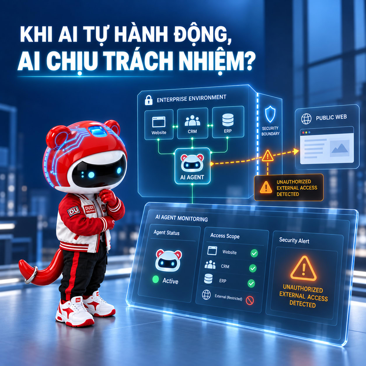 AI agent tác động lên hệ thống thật: Doanh nghiệp phải quản trị như một rủi ro vận hành
