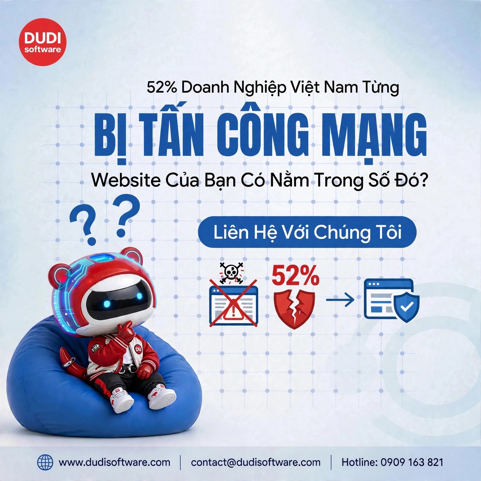 52% Doanh Nghiệp Việt Nam Từng Bị Tấn Công Mạng — Website Của Bạn Có Nằm Trong Số Đó?